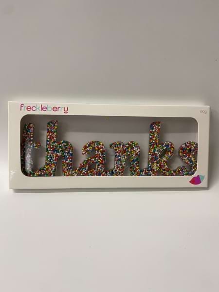 Thanks Freckle Chocolate